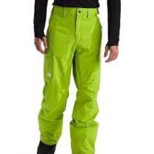 The North Face Freedom Ski Snowboard Pants Meadow Green Men Size S Waterproof
